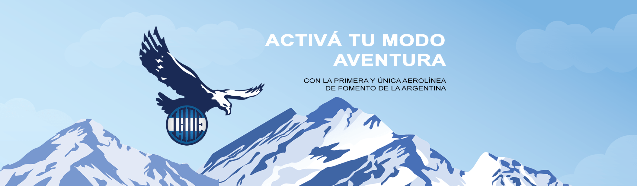 Activa tu modo aventura con la primera y unica aerolinea de fomento de Argentina